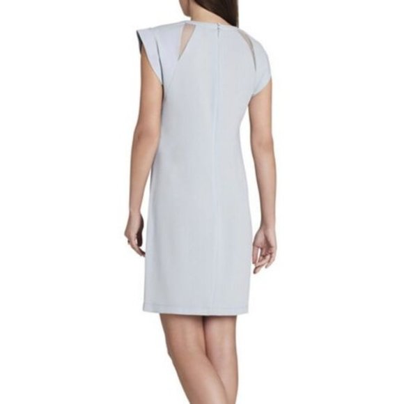 BCBG ALYCIA Cocktail Dress Sheer Cut Out Mini Smoke Gray NWT 6 - Picture 3 of 11